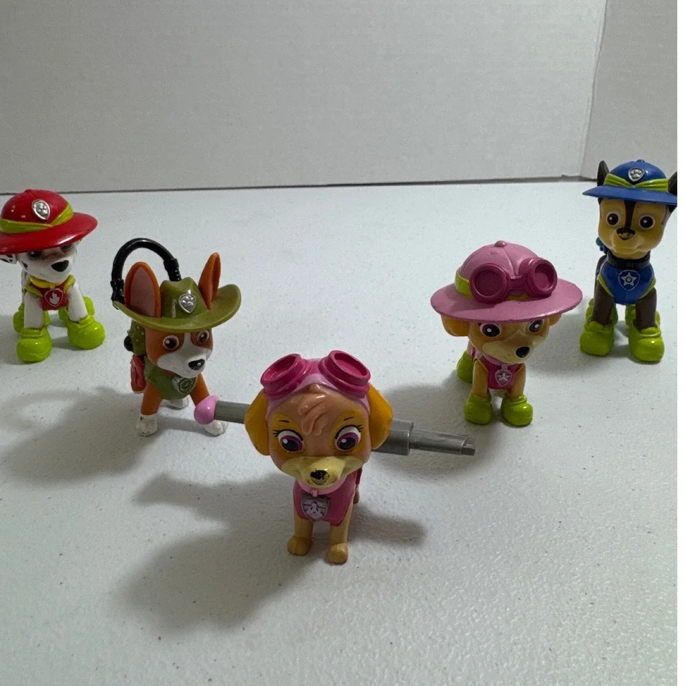 Paw Patrol Pup Figures Marshall Chase Skye Rocky Skye Set‎